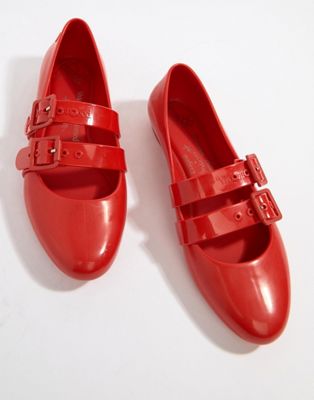 Vivienne Westwood Doll flade sko-Rød