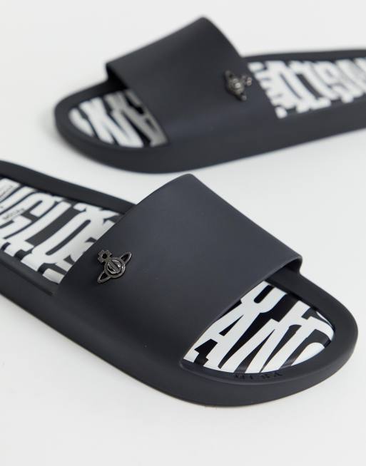 Vivienne westwood sliders black new arrivals