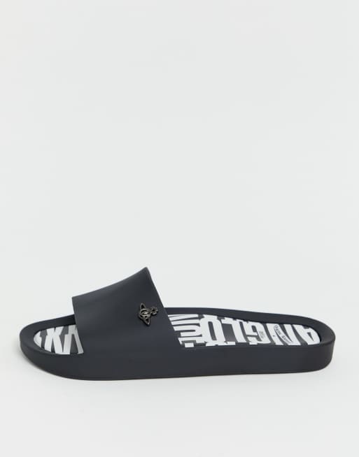 Vivienne Westwood for Melissa orb slides in black