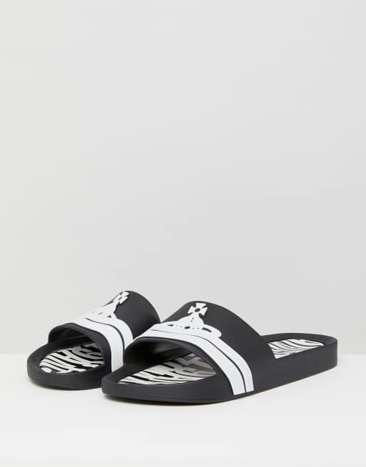 Vivienne Westwood For Melissa Sliders In Black