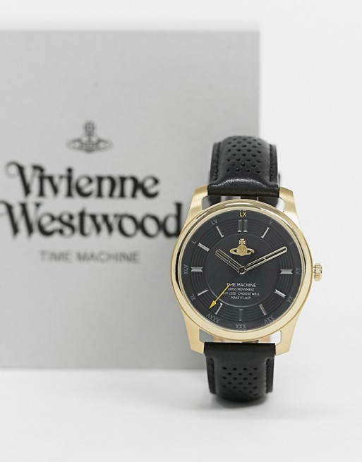 Vivienne Westwood Holborn II watch with black strap