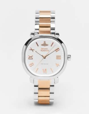 Vivienne Westwood - Mayfair - Armbanduhr in Silber und Roségold