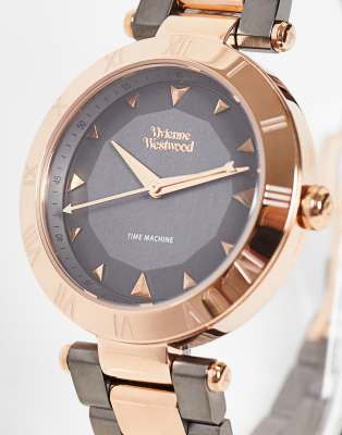 Vivienne Westwood Montagu watch in rose gold and black