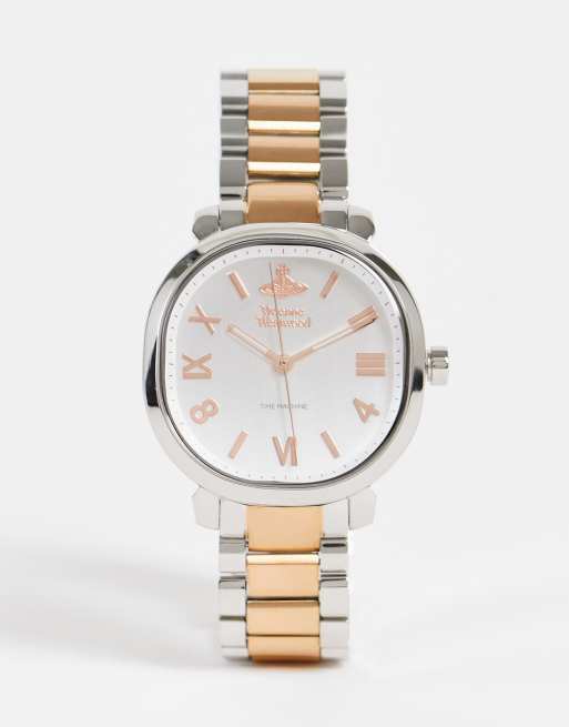 Vivienne Westwood - Montre bicolore à cadran carré