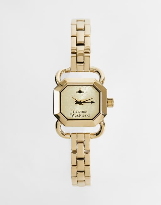 Gold vivienne shop westwood watch