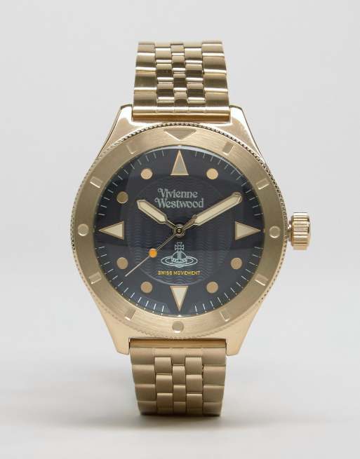 Mens gold vivienne outlet westwood watch