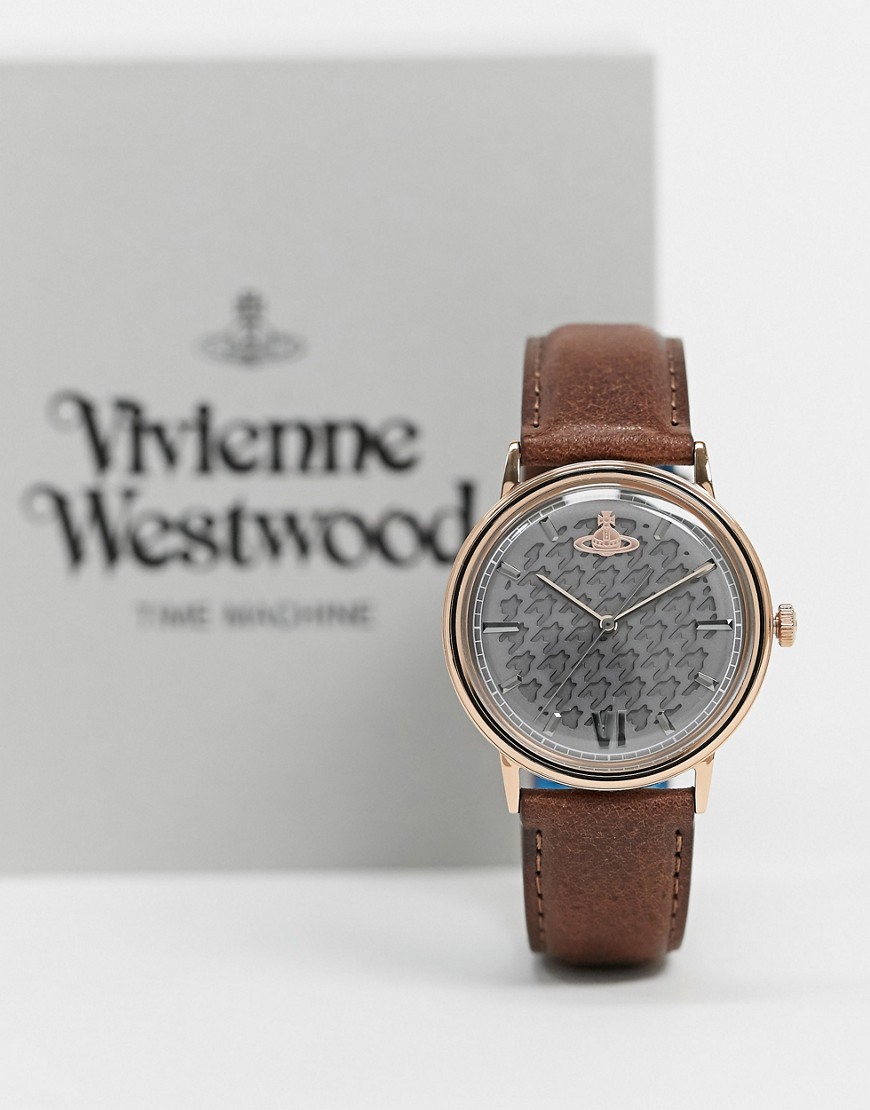 Vivienne Westwood – Turnmill – Klocka med brunt armband