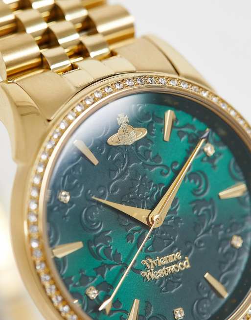 Vivienne westwood green face watch new arrivals