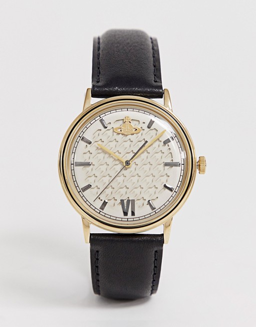 Vivienne Westwood VV212GDBK Turnmill leather watch