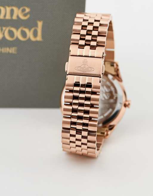 Vivienne westwood wallace rose gold tone ladies watch vv208rssl sale