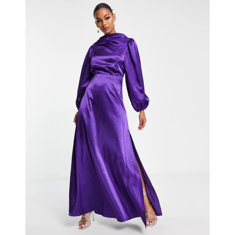 Mauve modest outlet dress