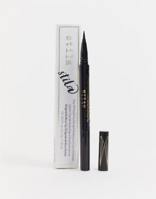 фото Водостойкая жидкая подводка для глаз stila – stay all day dual-ended (intense black)-черный цвет