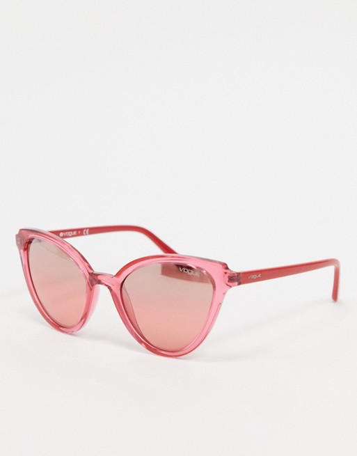 Vogue cat eye sunglasses in pink