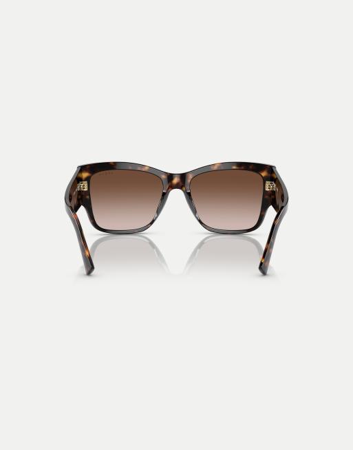 Vogue Eyewear - Vierkante zonnebril in havanabruin met bruine glazen, 2 van 4