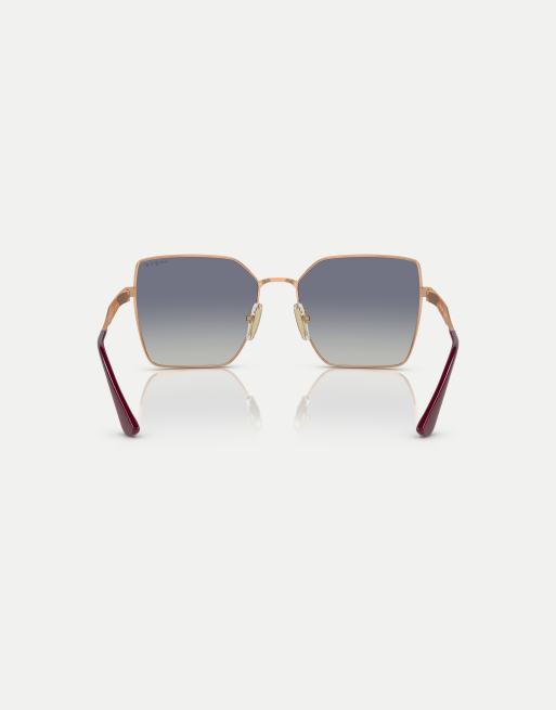 Vogue Eyewear – vo4284s – Eckige Sonnenbrille in Roségold mit grauen Gläsern, 2 von 4