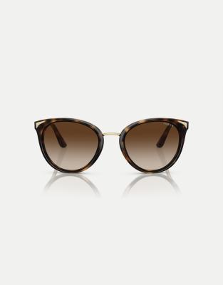 Vogue Eyewear - VO5230S - Lunettes de soleil papillon à verres marron - Havane foncé