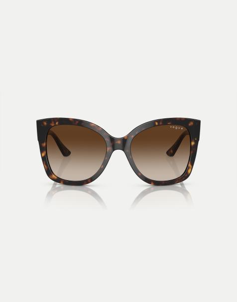 Vogue Eyewear - VO5338S - Lunettes de soleil rectangulaires à verres marron - Havane foncé - view 1