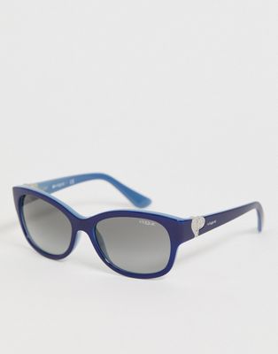 Vogue – Marinblå fyrkantiga solglasögon