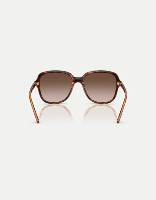 Vogue Square sunglasses with brown lens in dark havana, 2 of 4