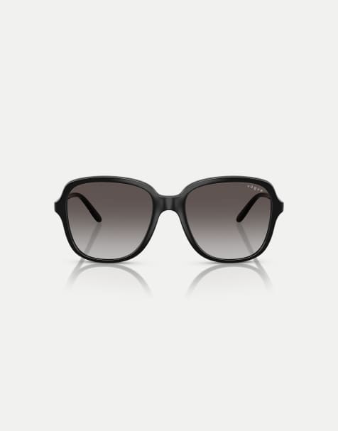 Vogue Square sunglasses with grey lens in black - view 1
