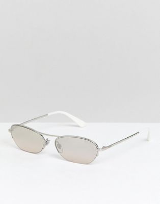 Vogue X Gigi - Ovala solglasögon med tunna bågar-Svart