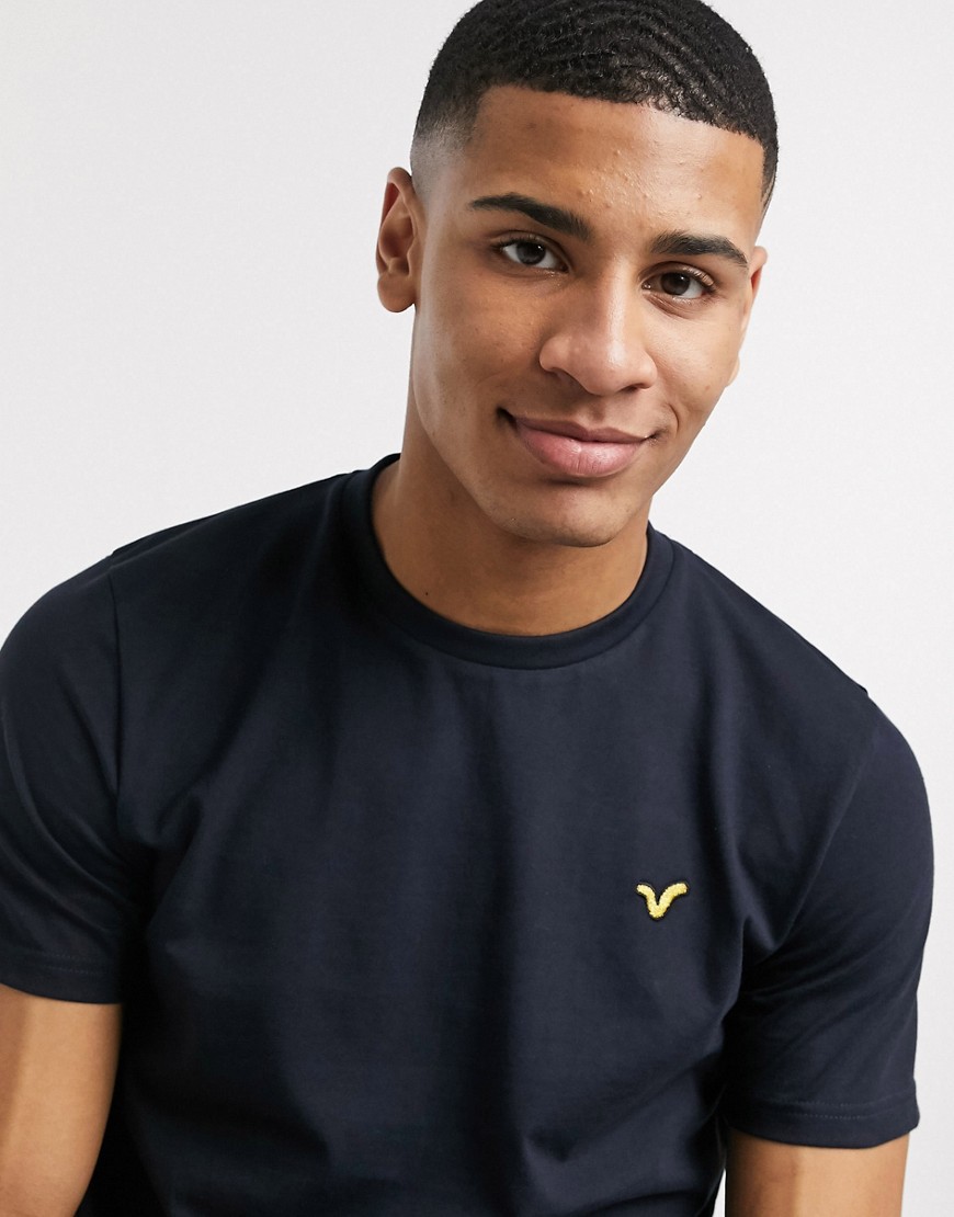 Voi Jeans - Basic T-shirt in navy-Marineblauw