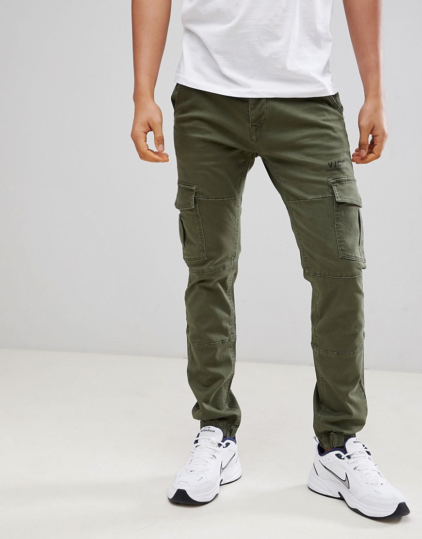 Voi Jeans - Cargo broek met manchetten met smaltoelopende pasvorm-Wit