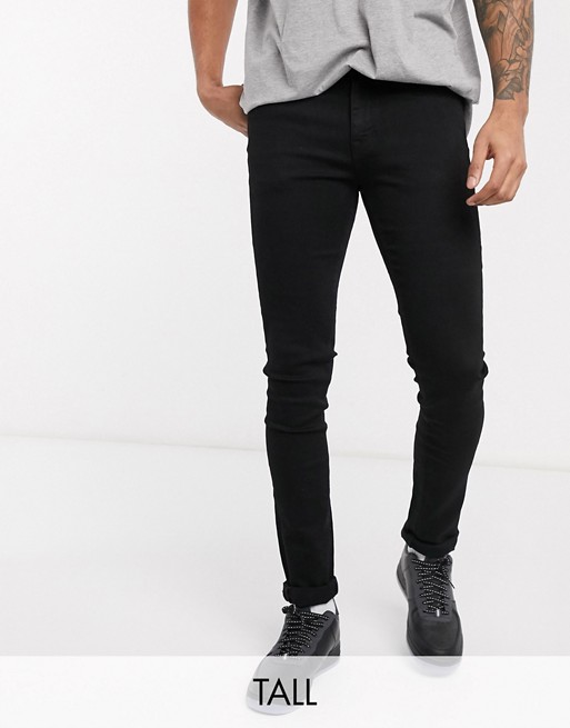 Voi Jeans Tall skinny jeans in black