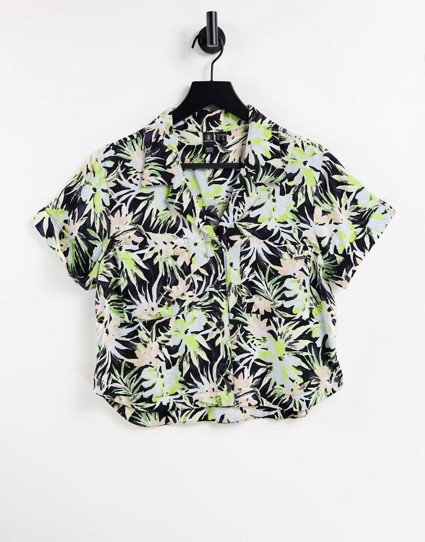 VOLCOM CAN'T BETAMED SHIRT IN TROPICAL PRINT - PART OF A SET-MULTI,B0412103