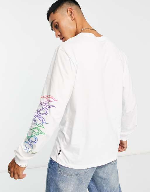 Volcom Chrissie Abbott X French long sleeve t-shirt in white | ASOS