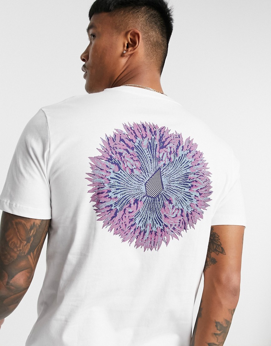Volcom Coral Morph back print t-shirt in white