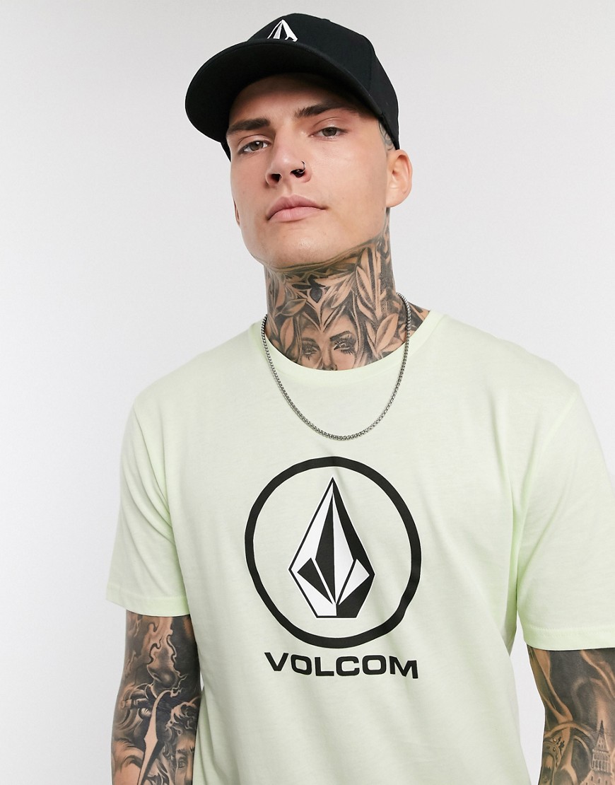 Volcom Crisp stone t-shirt in lime-Green