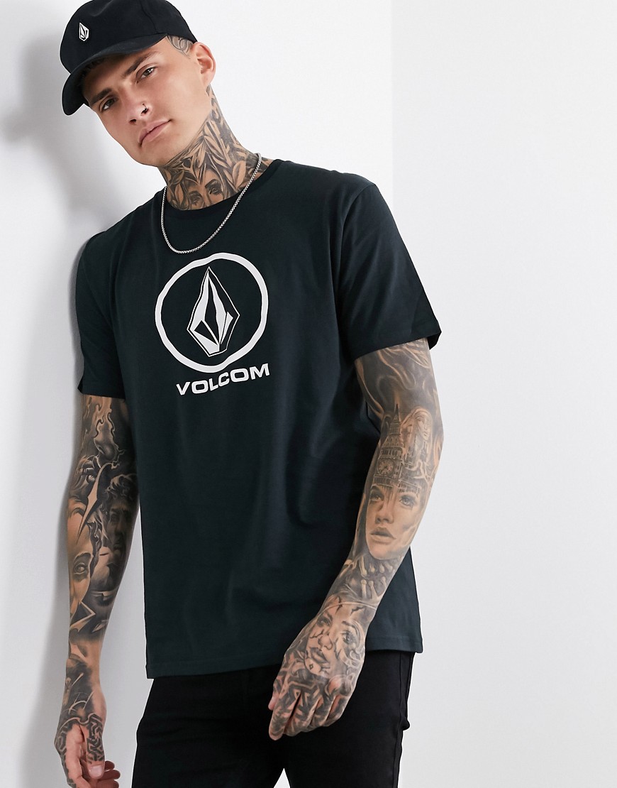 Volcom - Crisp stone - T-shirt in zwart