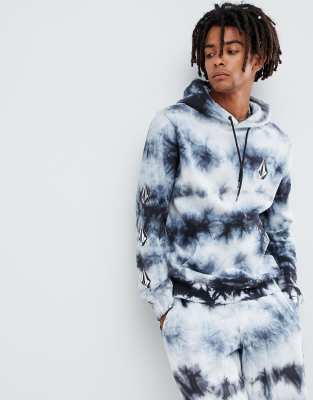 volcom deadly stones tie dye hoodie