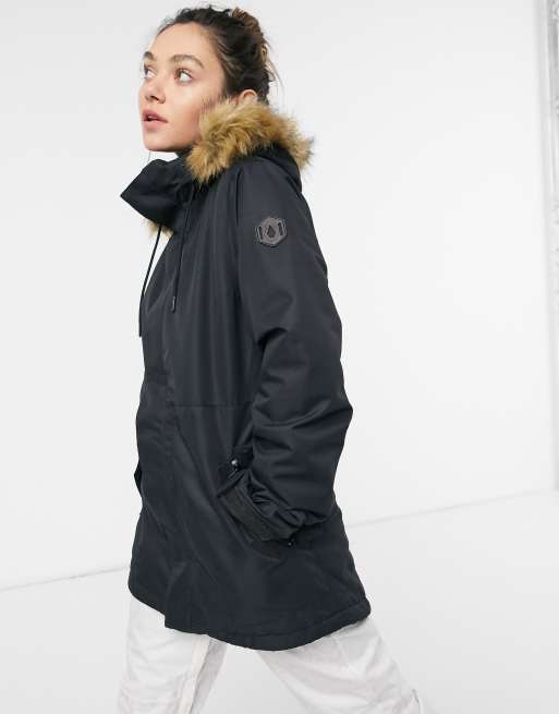 Volcom – Fawn – Skijacke in Schwarz 