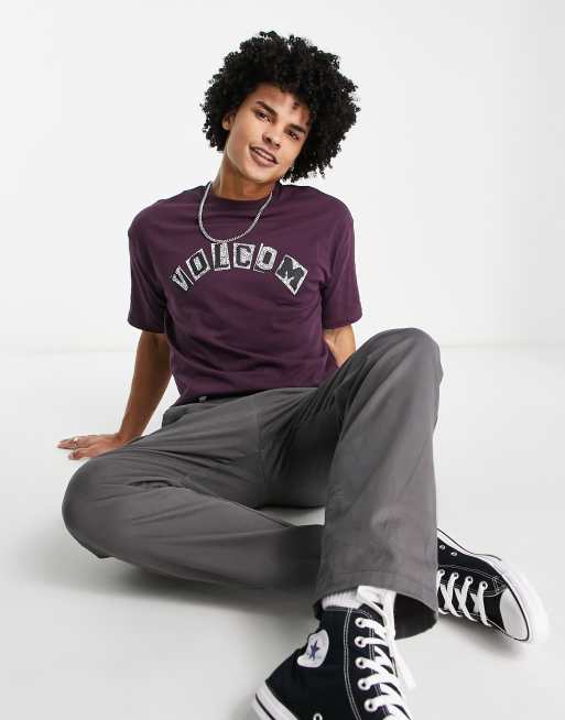 Volcom – Hi School – Bordowy T-shirt 