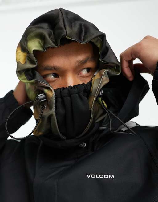 Volcom – Hydro – Czarna kominiarka-kaptur we wzór moro 