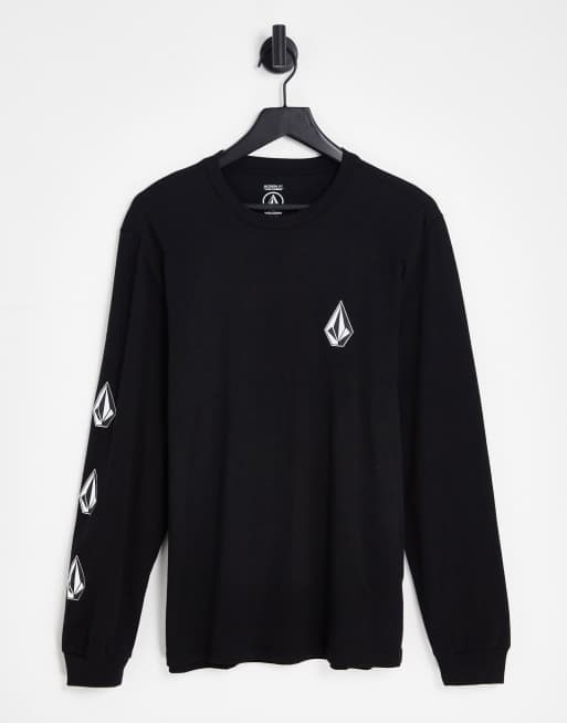 Volcom - Iconic Stone - Langærmet sort T-shirt