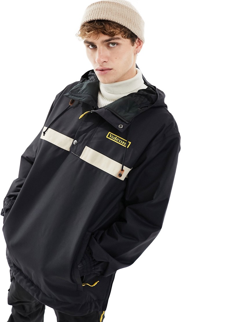 Volcom Longo pullover ski jacket in black