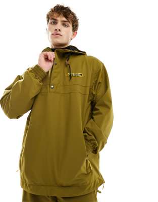 Volcom – Longo – Zakładana przez głowę kurtka narciarska w kolorze khaki