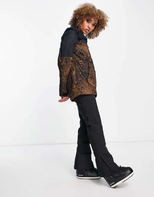 Volcom – Mirror – Skijacke mit Leopardenmuster ASOS