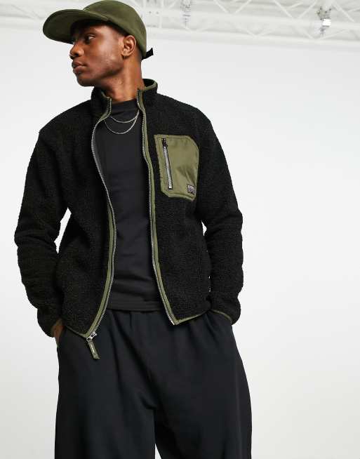 Volcom - Muzzar Fuzzar - Pile nero con zip