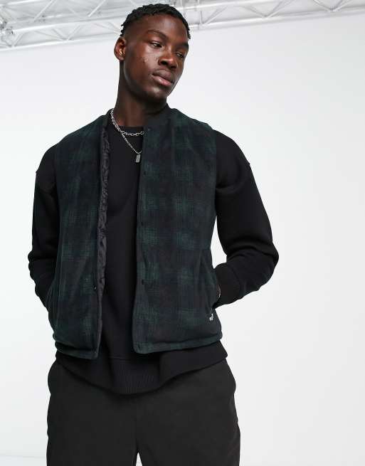 Volcom - Muzzer Fuzzar - Veste sans manches en sherpa - Noir 