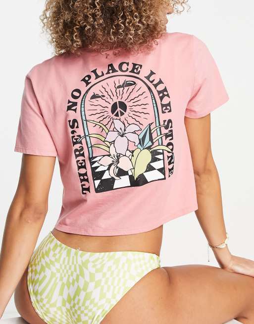 Pink best sale volcom shirt