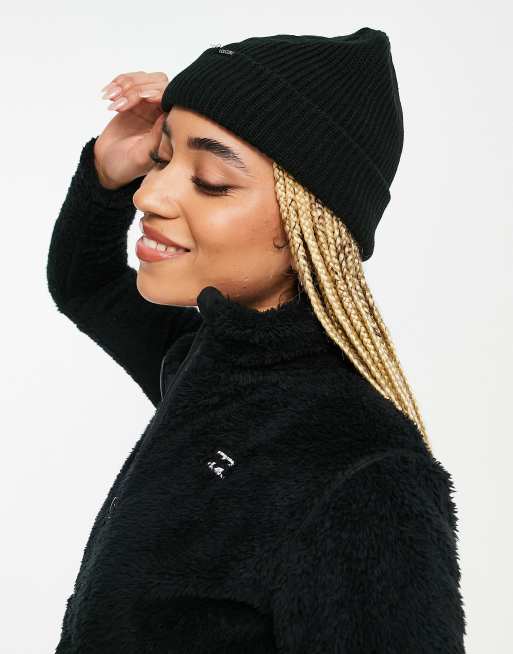 Nauwgezet binnen springen Volcom - Polar - Gevoerde beanie in zwart | ASOS