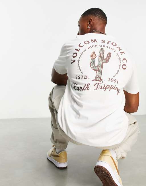 Volcom Prickly t-shirt in off white 