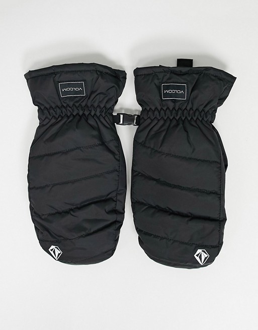 Volcom Puf Puf mitten gloves in black