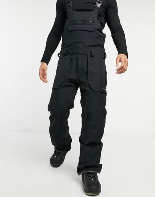 Volcom Roan ski bib trousers in black