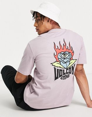 Volcom Roseye t-shirt in purple