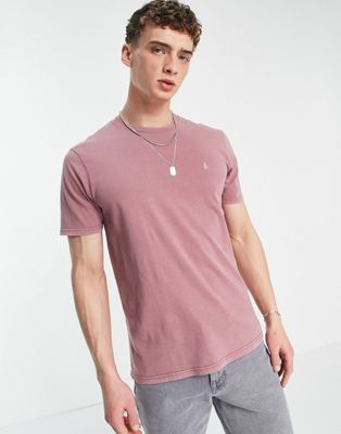 Volcom Solid Stone t-shirt in pink